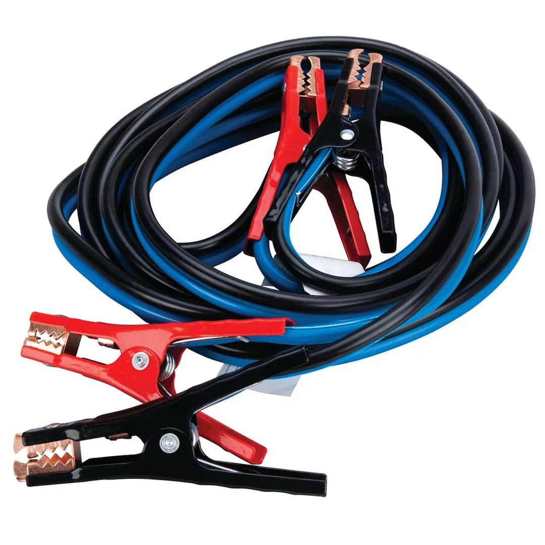 W1673 – PERFORM TOOL Battery Jumper Cable, 600 Amps 4 Gauge 20 Foot Length Red/ Black PVC Coated Insulated Clamps